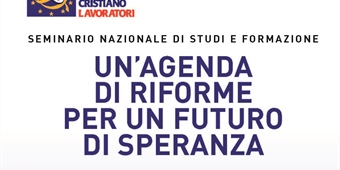 "Un'agenda di riforme per un futuro di speranza"